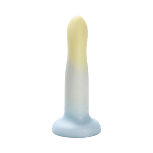 Blue and Yellow Strap-on Dildo - Suction cup base - SAPHETTE