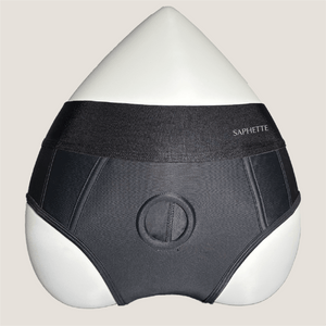 Duopeak AI Vibrator + Aura Strap-On Harness – Soft, Stretchable Black Bundle - SAPHETTE