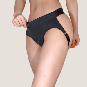 Flux Strap-On Harness Brief – Role Play Adjustable Sexy Strap on Panty | Saphette - SAPHETTE