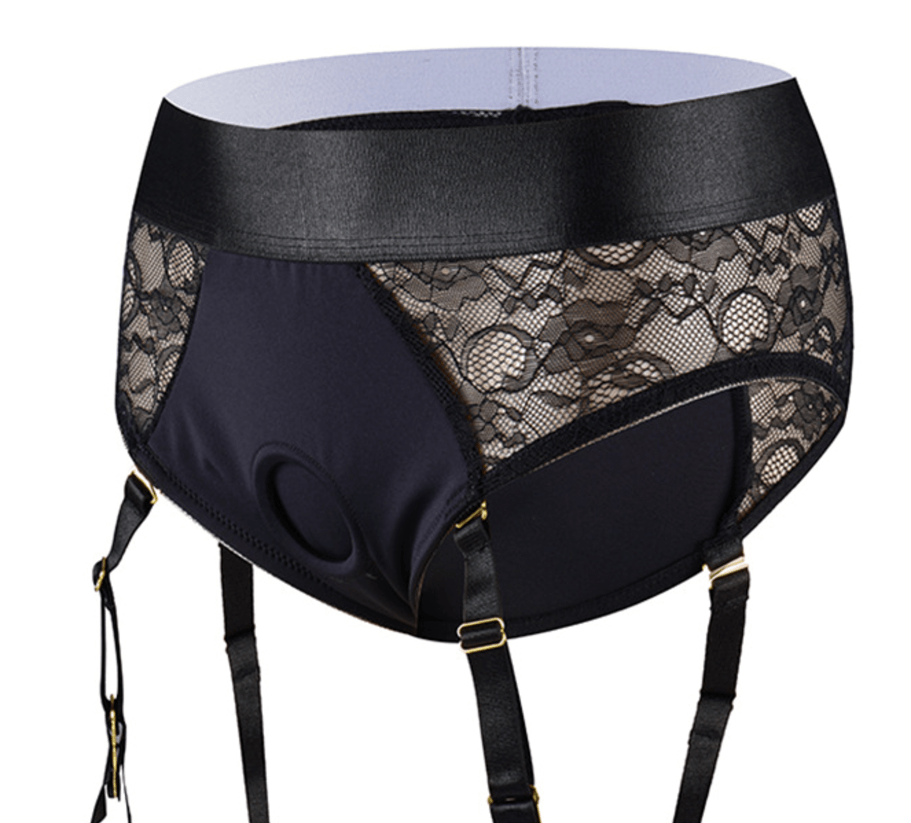 Lace Lingerie Strap-on Harness - XL - SAPHETTE