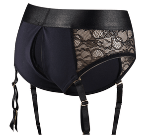 Lace Lingerie Strap-on Harness - XL - SAPHETTE