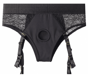 Lace Lingerie Strap-on Harness - XL - SAPHETTE